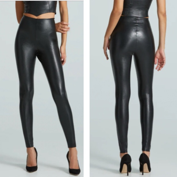 NWT Commando Black Faux Leather Leggings - Picture 1 of 14